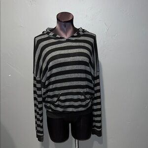 Toska gray/black striped pullover sweater